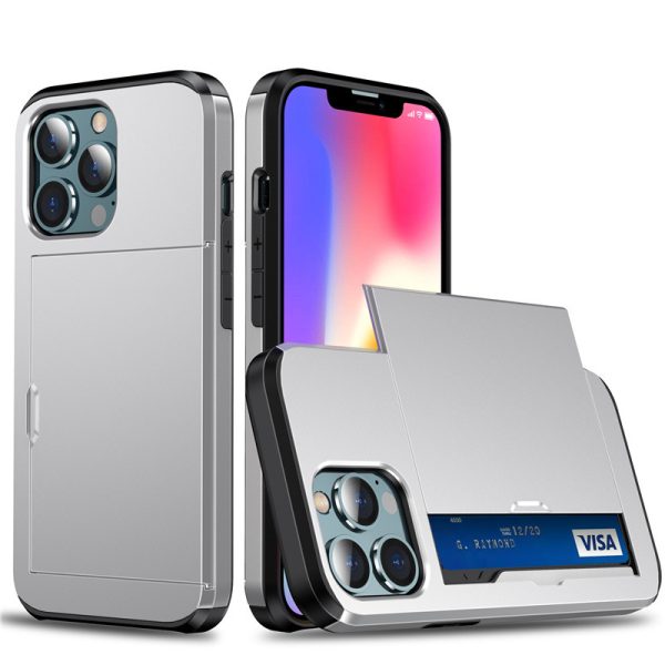 Suitable for iPhone 17 ProMax phone case Apple 16 slide push card insert 14 15 anti drop protective cover - Image 16