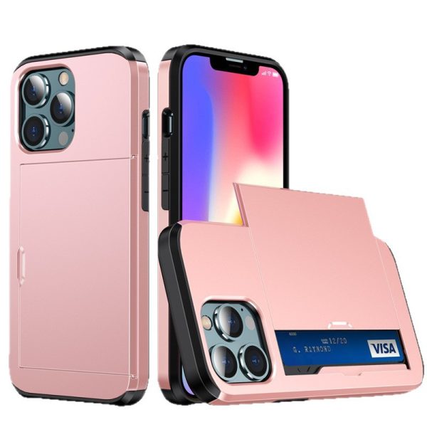 Suitable for iPhone 17 ProMax phone case Apple 16 slide push card insert 14 15 anti drop protective cover - Image 5