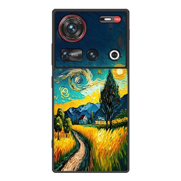 Nubia Z70Sultra Phone Case Leather Business Anti-drop Protective Cover Classic Starry Sky - Image 7