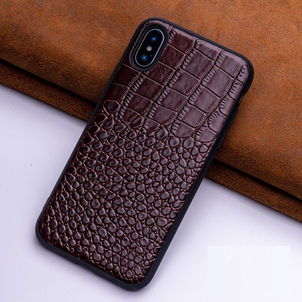 Suitable for iPhone 14 phone case Apple 13 Pro Max crocodile pattern 12 Pro genuine leather case 11 protective case - Image 7