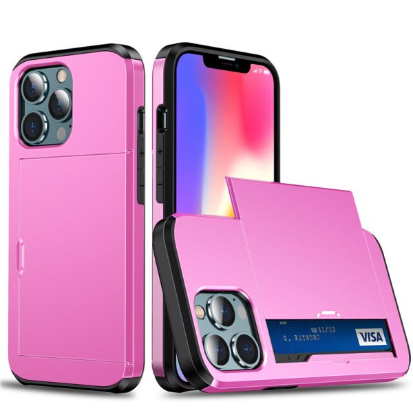 Suitable for iPhone 17 ProMax phone case Apple 16 slide push card insert 14 15 anti drop protective cover - Image 11