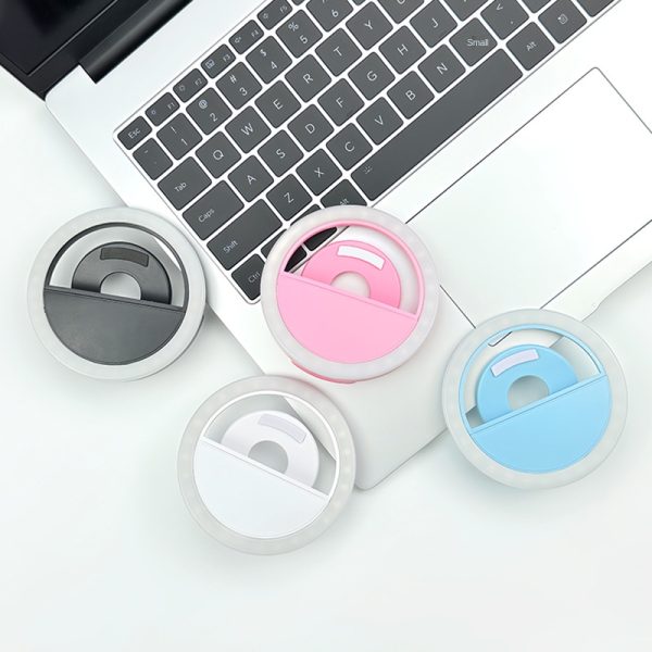 RK-12 Mobile Phone Fill Light Wholesale Live Beauty Selfie Lighting Round Flash Charging LED Fill Light - Image 3