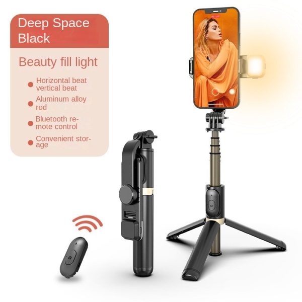 Wholesale Bluetooth Selfie Stick with Fill Light Extended Universal Phone Live Streaming Tripod - Image 8