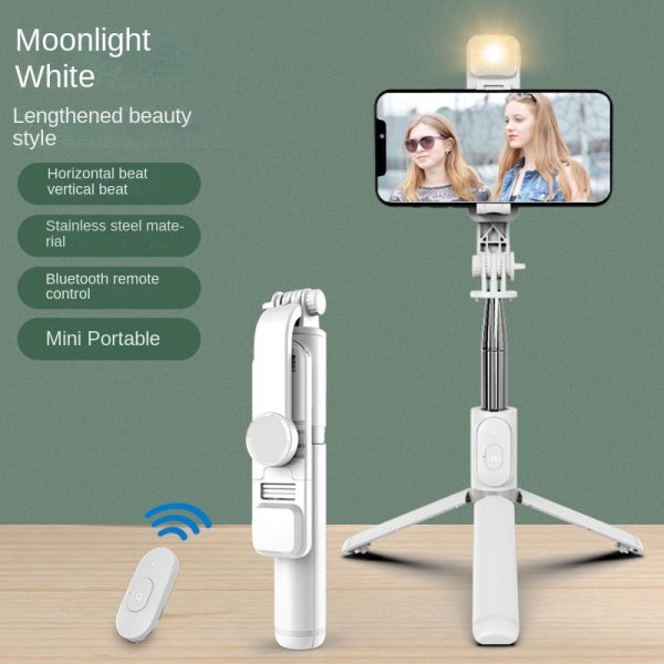 Wholesale Bluetooth Selfie Stick with Fill Light Extended Universal Phone Live Streaming Tripod - Image 7