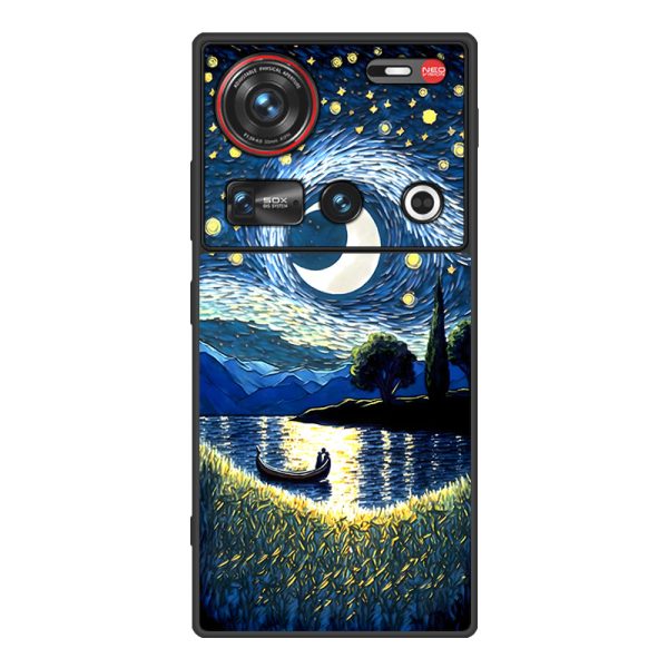Nubia Z70Sultra Phone Case Leather Business Anti-drop Protective Cover Classic Starry Sky - Image 14