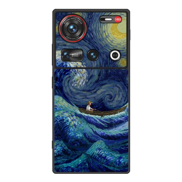 Nubia Z70Sultra Phone Case Leather Business Anti-drop Protective Cover Classic Starry Sky - Image 9