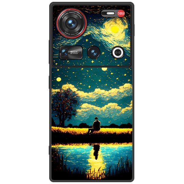 Nubia Z70Sultra Phone Case Leather Business Anti-drop Protective Cover Classic Starry Sky - Image 5