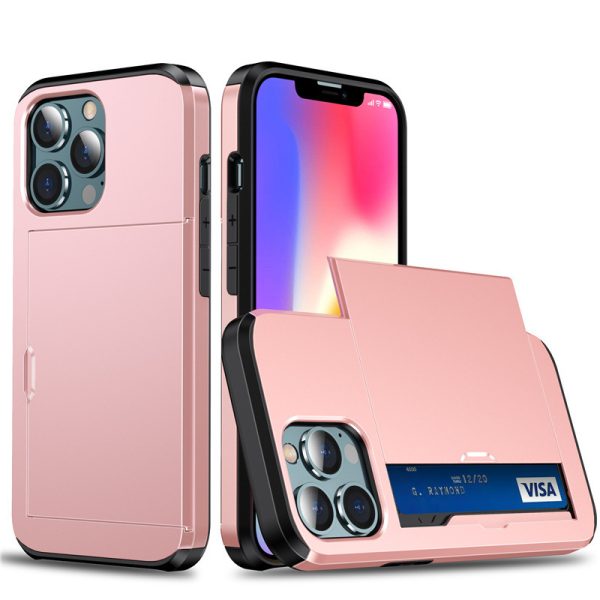 Suitable for iPhone 17 ProMax phone case Apple 16 slide push card insert 14 15 anti drop protective cover - Image 6