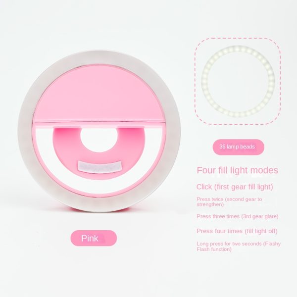 RK-12 Mobile Phone Fill Light Wholesale Live Beauty Selfie Lighting Round Flash Charging LED Fill Light - Image 11