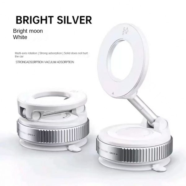 Magnetic Car Mount Vacuum Suction Cup Holder for Navigation Black Technology Product - Image 7