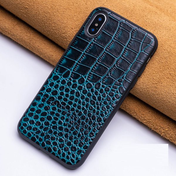 Suitable for iPhone 14 phone case Apple 13 Pro Max crocodile pattern 12 Pro genuine leather case 11 protective case - Image 6