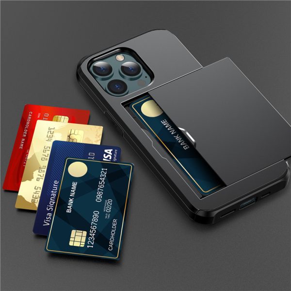 Suitable for iPhone 17 ProMax phone case Apple 16 slide push card insert 14 15 anti drop protective cover - Image 4
